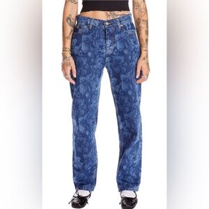 Teddy Fresh Unisex Blue Teddy Bear Jeans size 30